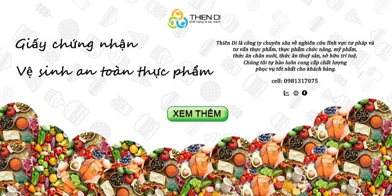 Giấy chứng nhận vệ sinh an toàn thực phẩm