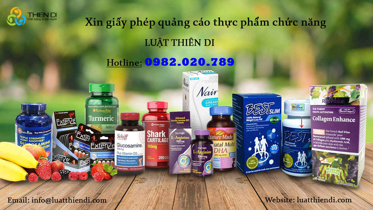 Xin giấy phép quảng cáo thực phẩm chức năng