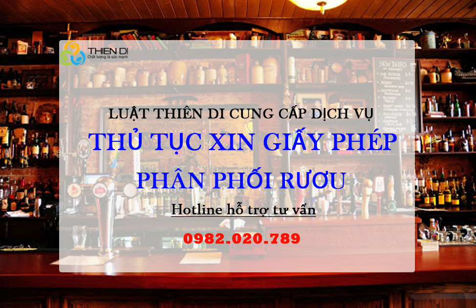 giấy phép phân phối rượu
